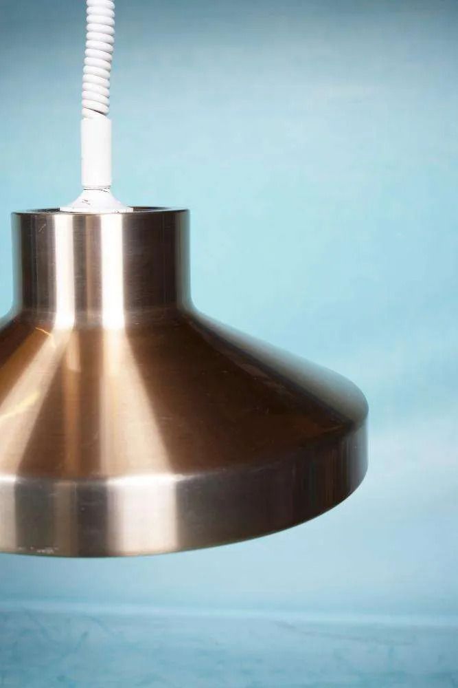 Vintage Aluminum Pendant Lamp From The 60s/70s, Dining Table Lamp. photo 77.0