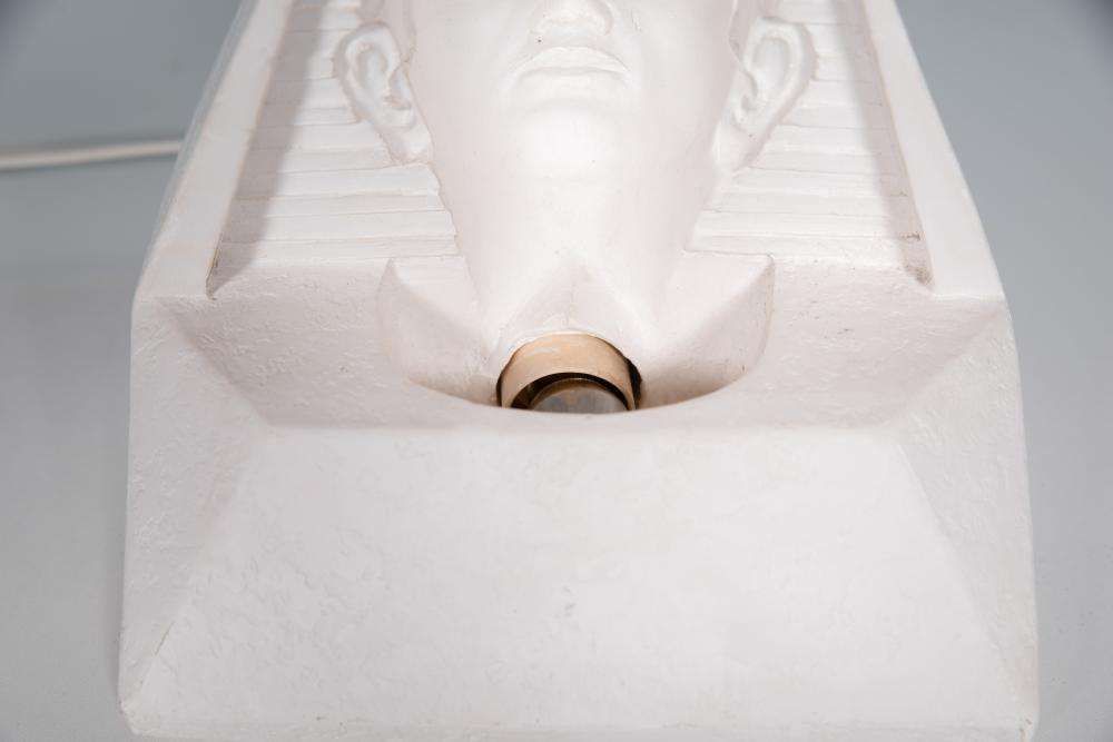 Egyptian Stone Table Lamp, Vintage Mood Lamp 70s/80s. photo vintage