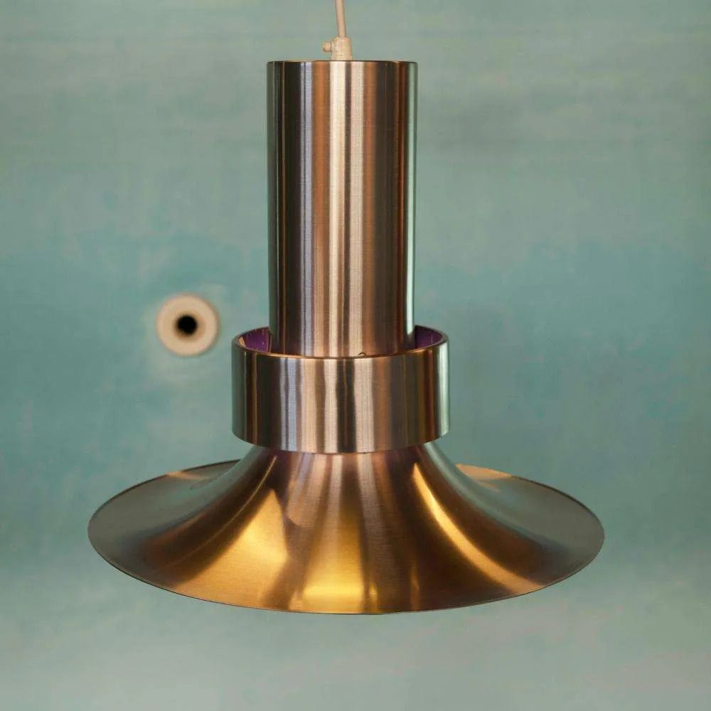 Space Age Hanglamp Uit De Jaren 1960, Mid Century Deens Design. photo vintage