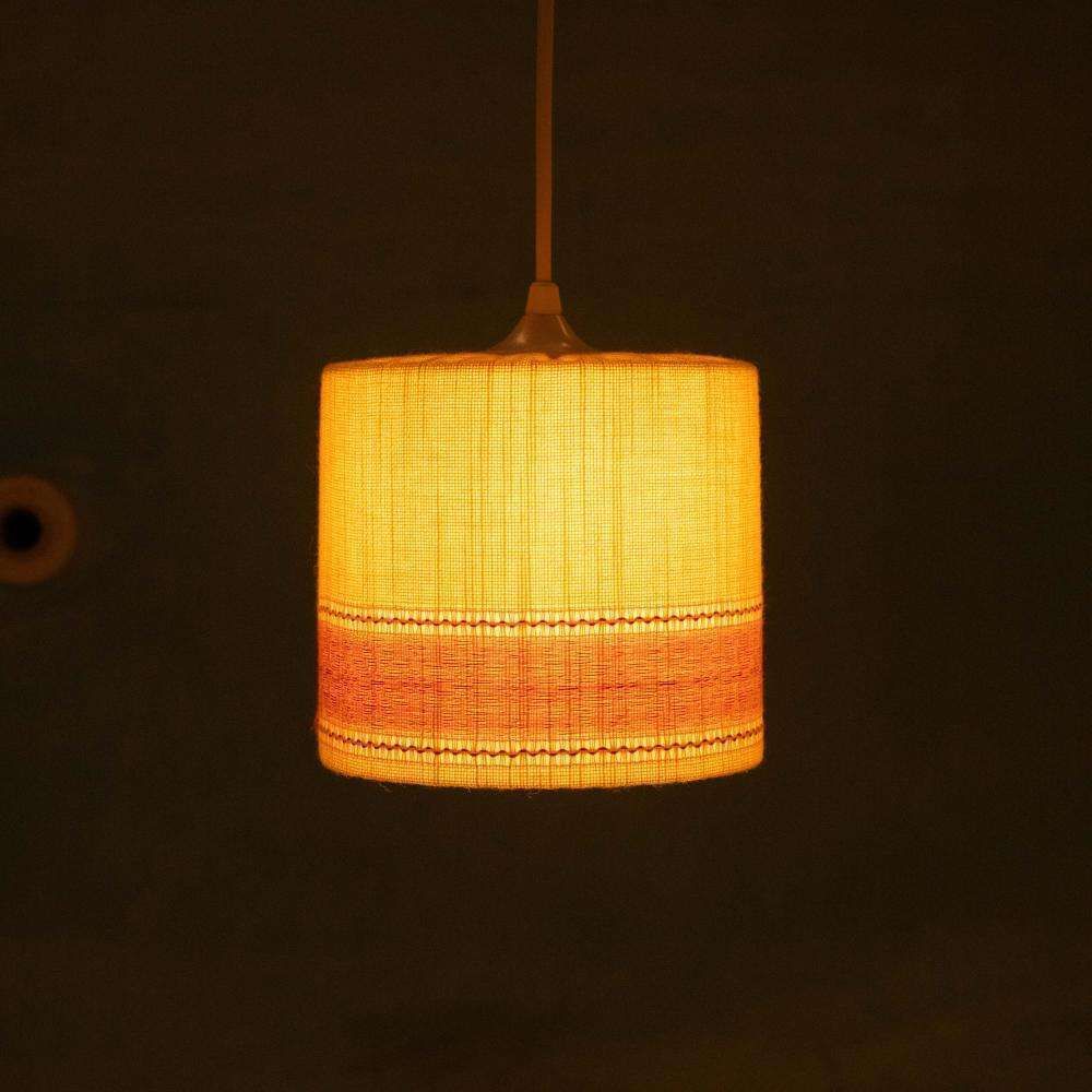 photo vintage Space Age Pendant Lamp Ochre Yellow, Sixties Swedish Yellow Pendant.