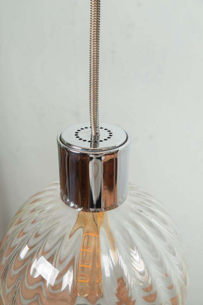 Space Age Glazen Bollamp, Mid Century Modern Glazen Hanglamp, Jaren Zestig/60s. photo 177.0