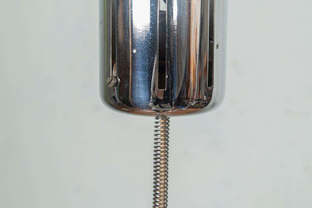 177.0 Space Age Glazen Bollamp, Mid Century Modern Glazen Hanglamp, Jaren Zestig/60s. photo