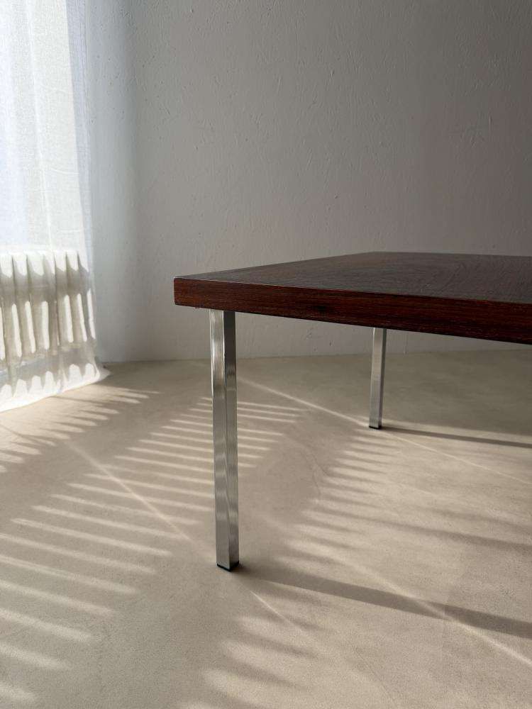 Vintage Palissander Salontafel Chroom Jaren 1960 photo 340.0