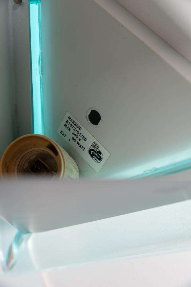 Minimalist Wall Lamp 80s Postmodern Light Scone photo vintage