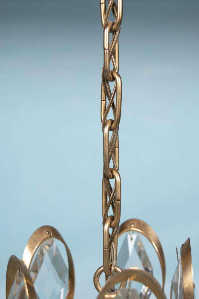 Midcentury Palwa Crystal Chandelier photo buy