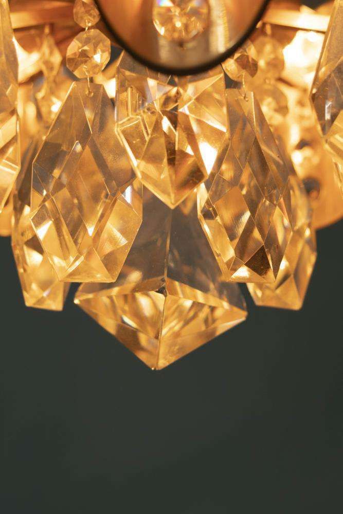 photo vinterior Midcentury Palwa Crystal Chandelier