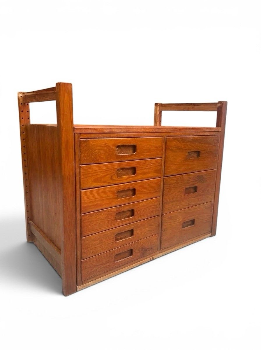 Vintage Danish Solid Pine Chest Of Drawers Very Rare Super Quality Mid Century