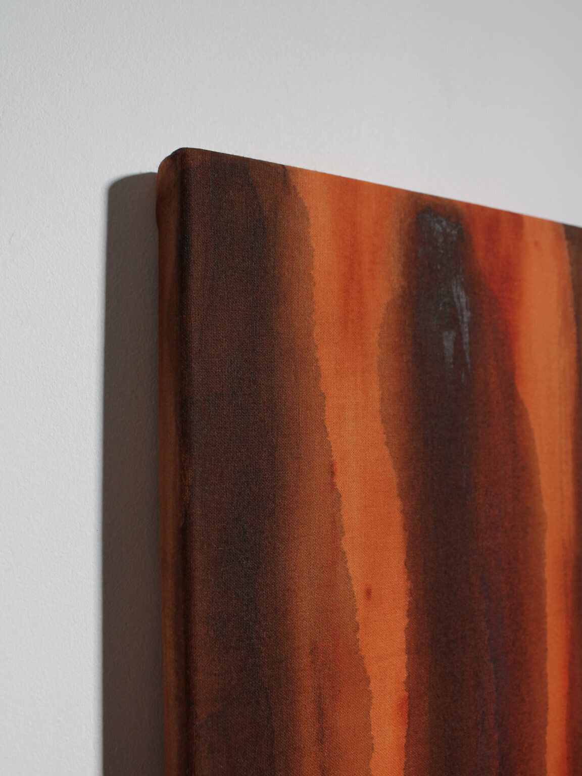 Vertical Organic Lines Painting In Umber, 80x80cm, Karina Savonenko, 2026 photo Art