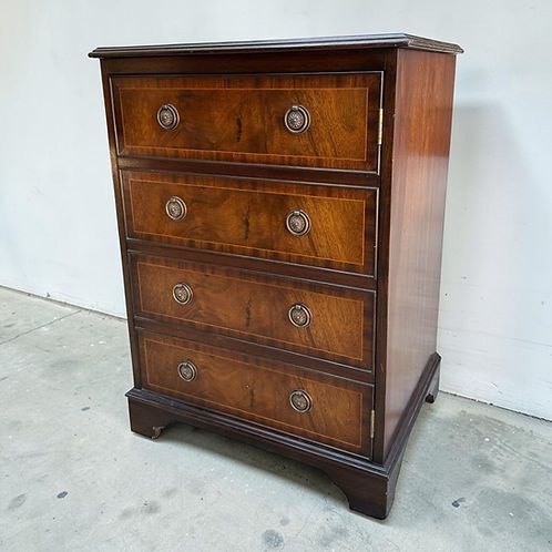 Vintage Georgian Style Mahogany Media Unit By Rotarem