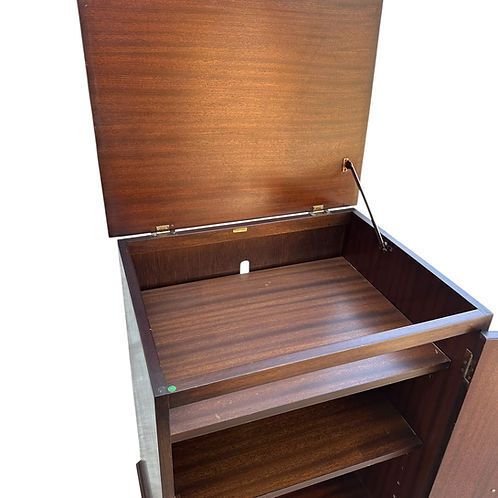 Vintage Georgian Style Mahogany Media Unit By Rotarem photo furniture