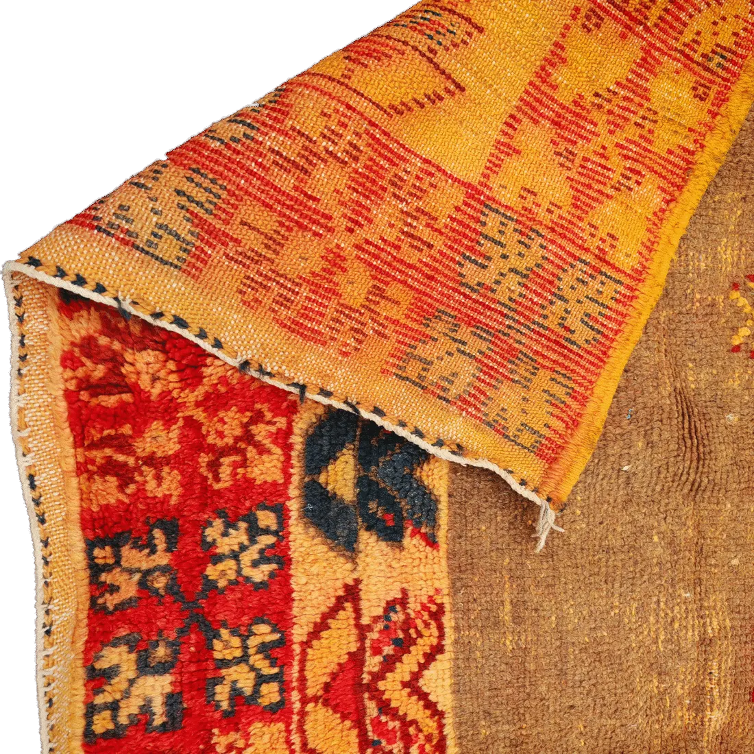 No Custom Fee/  Antique Handmade Moroccan Rug 100% Wool 240×160 photo for sale