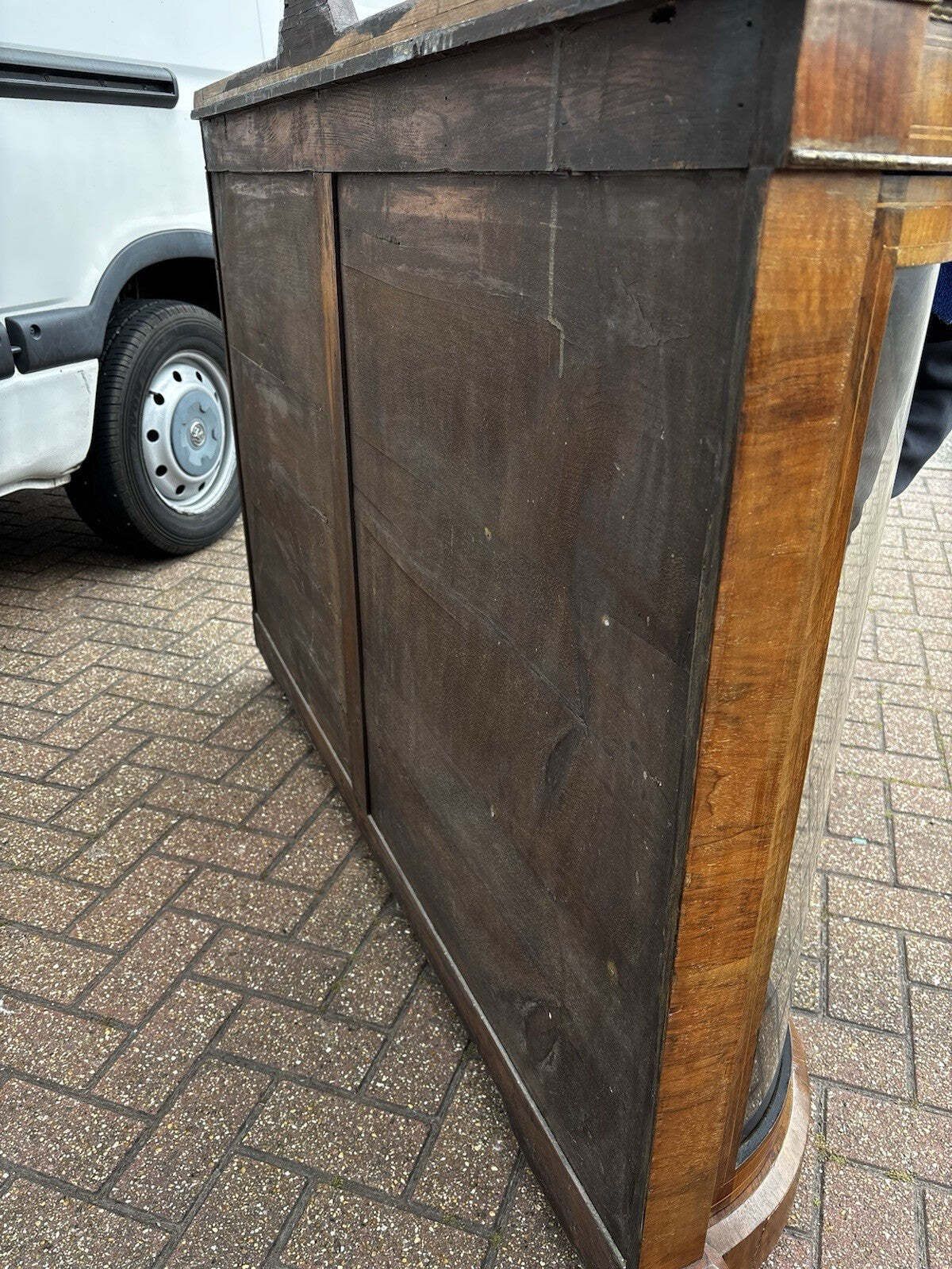 photo buy Victorian Burr Walnut Credenza.