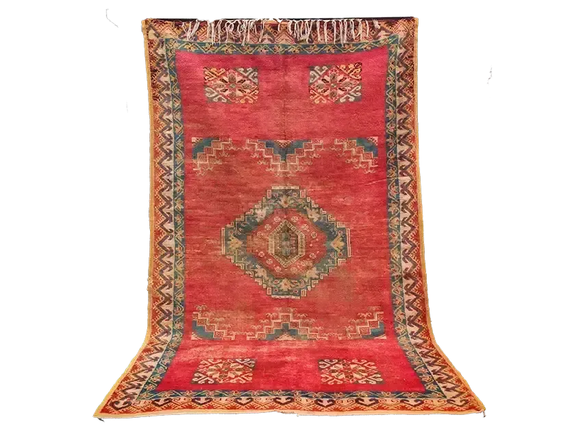 No Custom Fee/  Antique Handmade Moroccan Rug 100% Wool 265×162 Cm