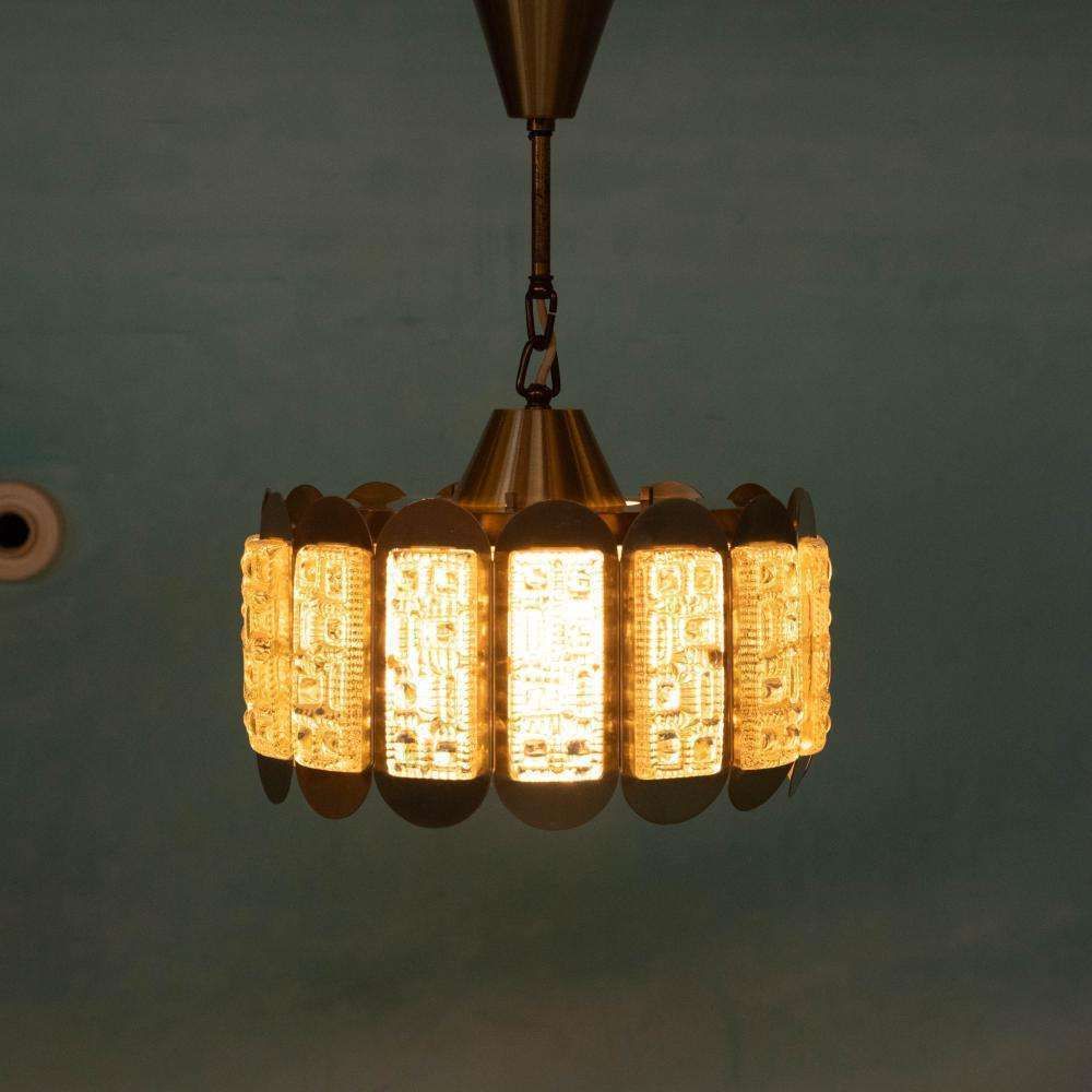 photo buy Vintage Danish Design Vitrika Glass Pendant Lamp