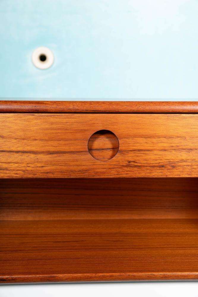 photo furniture Mid Century Teakhouten Wandset, Minimalistische Kai Kristiansen Console