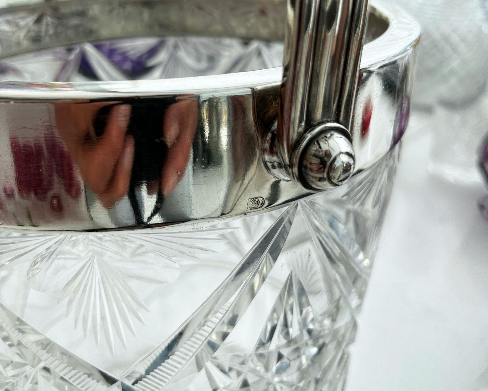 Champagnekoeler | Wijnkoeler | Met Flessenhouder | Verzilverd Barware photo 810.0