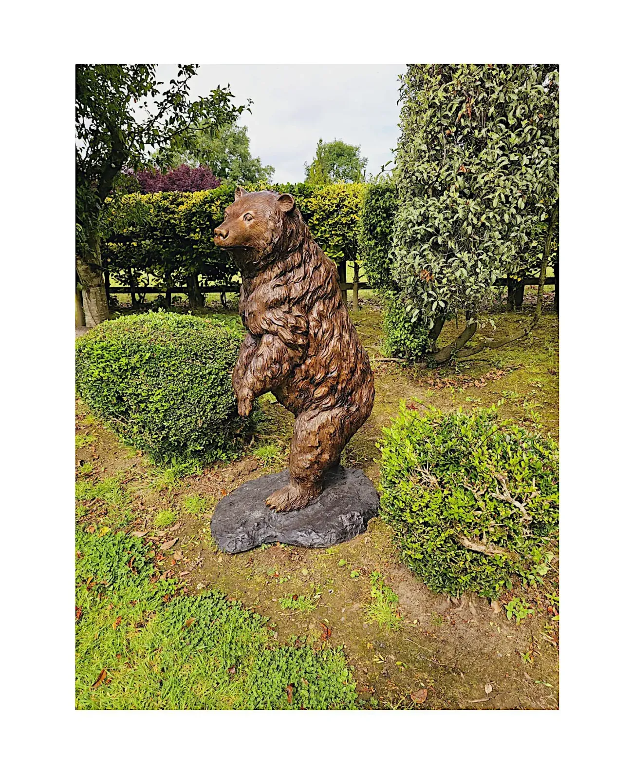 A Very Fine Bronze Animalier Garden Sculpture Of A Bear photo 3889.0