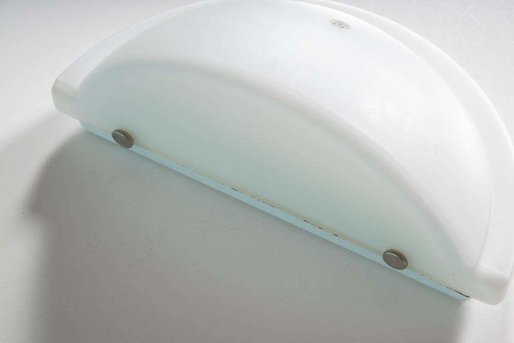 Space Age Peill & Putzler Glazen Wandlamp, Minimalistisch photo 264.0