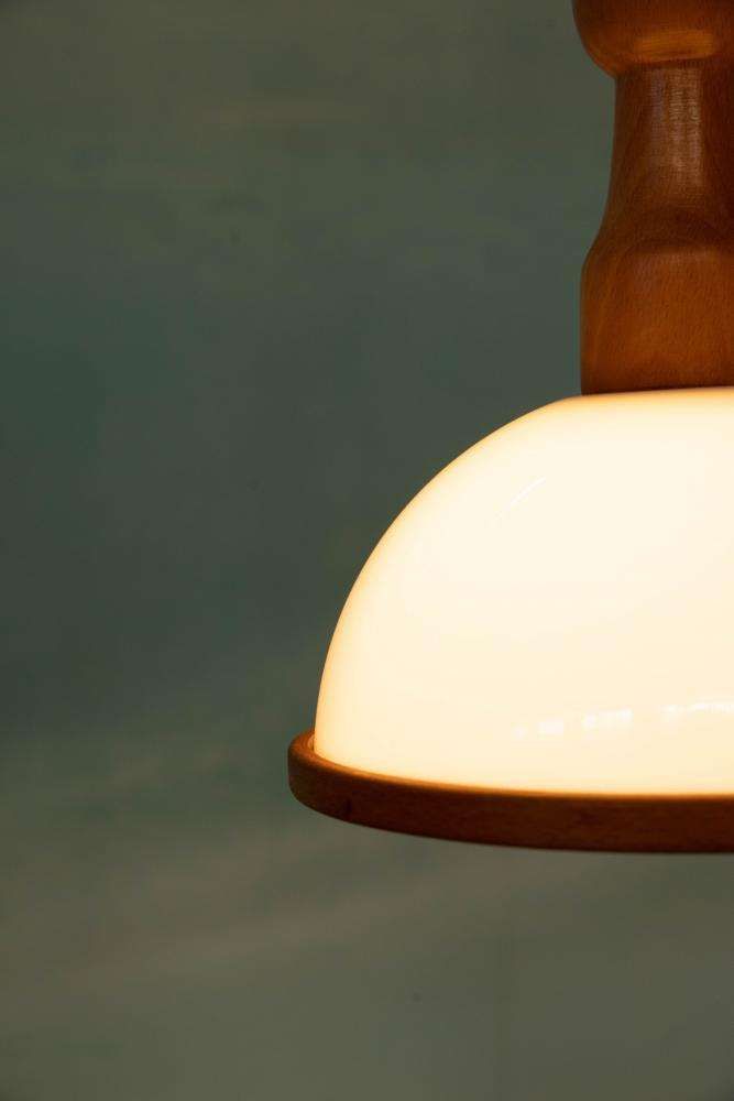 photo vinterior Bohemian Mushroom Hanglamp Jaren 1970