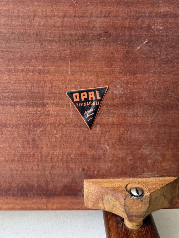 Vintage Teak Opal Tijdschriftentafel Ca. Jaren 1960 photo buy