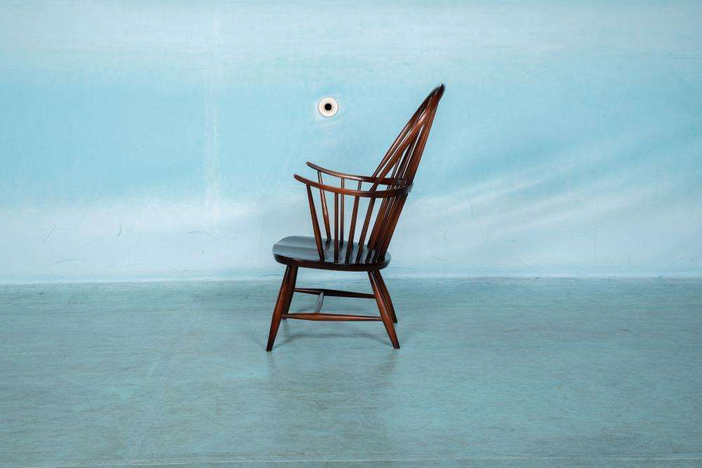 Ercol Fireside Chair Model 472 Jaren 1960 Beukenhout photo 395.0
