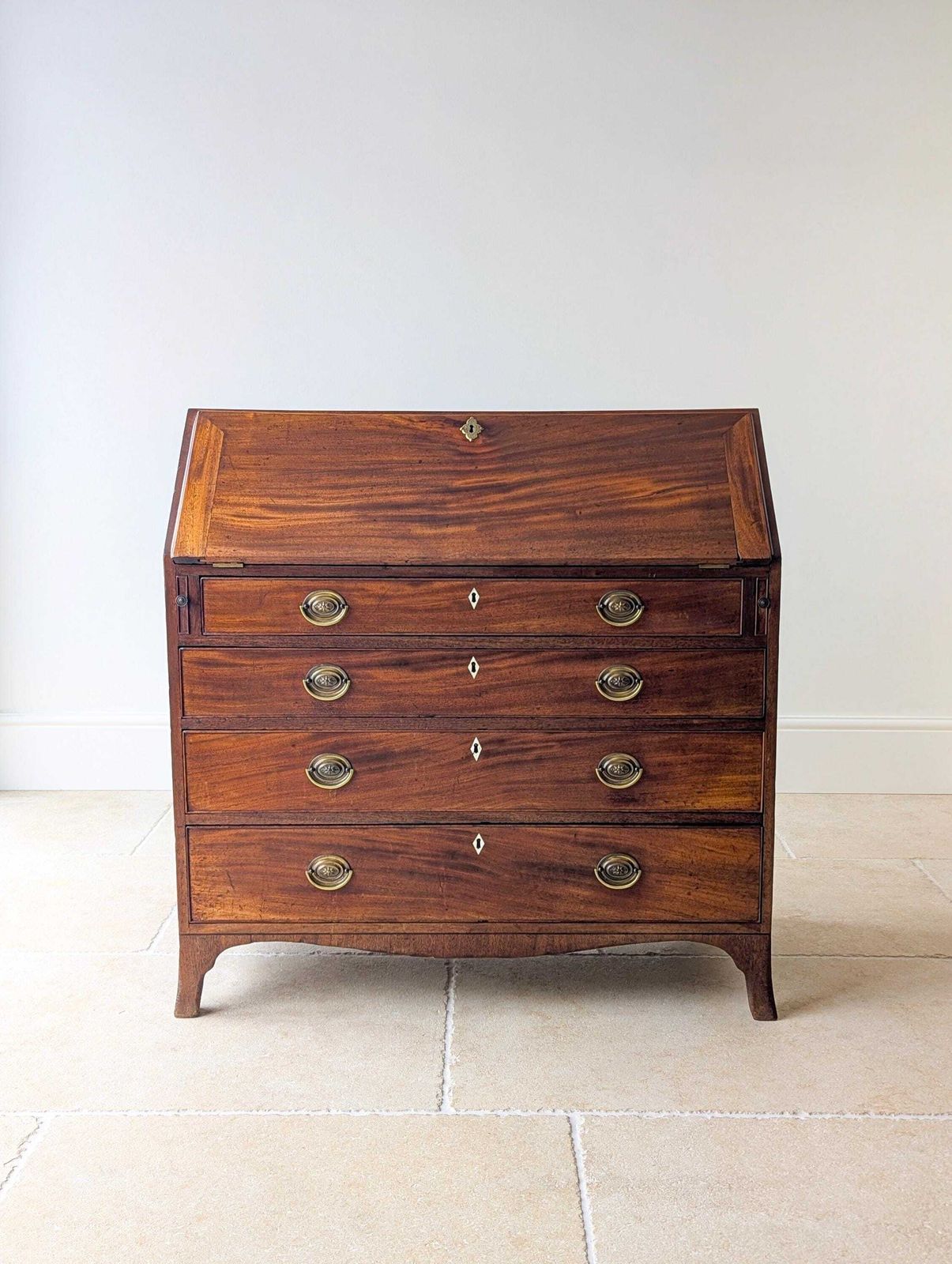 Antique Georgian Mahogany Bureau C.1800 photo for sale