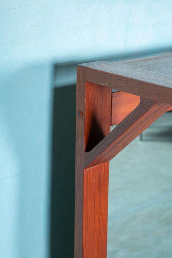 Deense Teakhouten Spiegel Met Hoedenplank, Jaren 1960 photo furniture