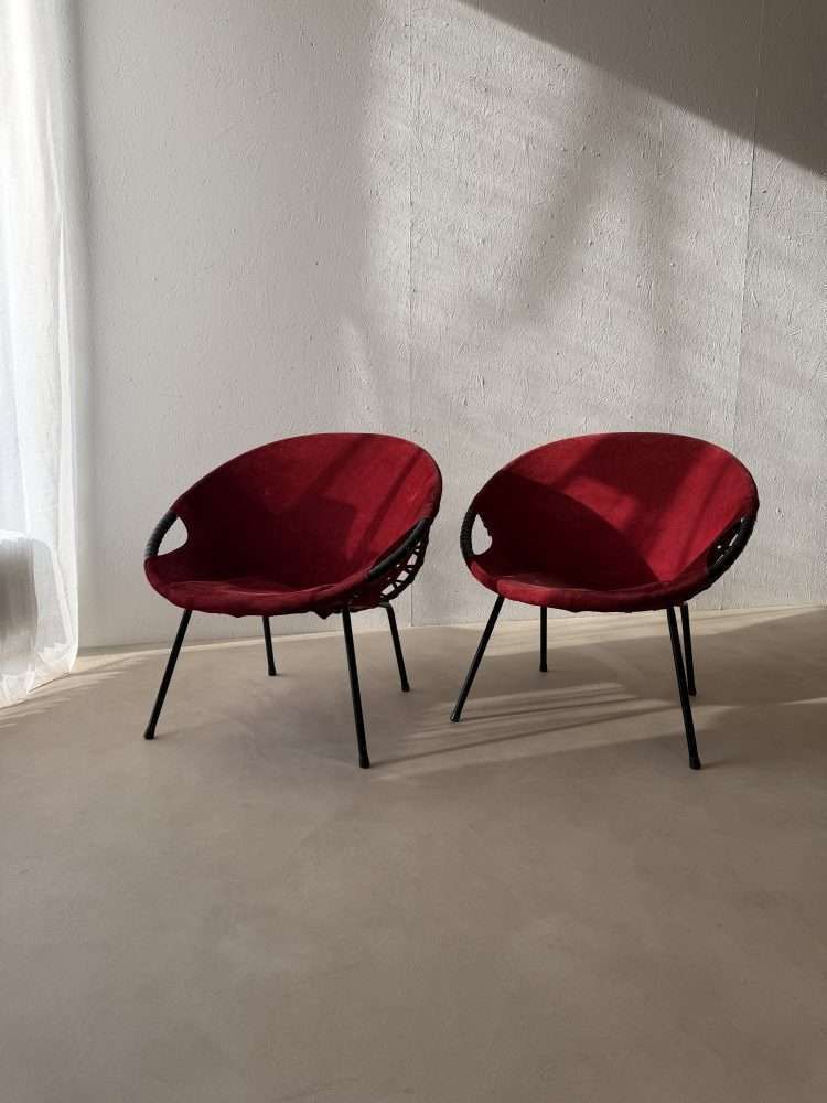 1960s Balloon Chairs Lusch | Set Of Two Vintage Lounge Chairs