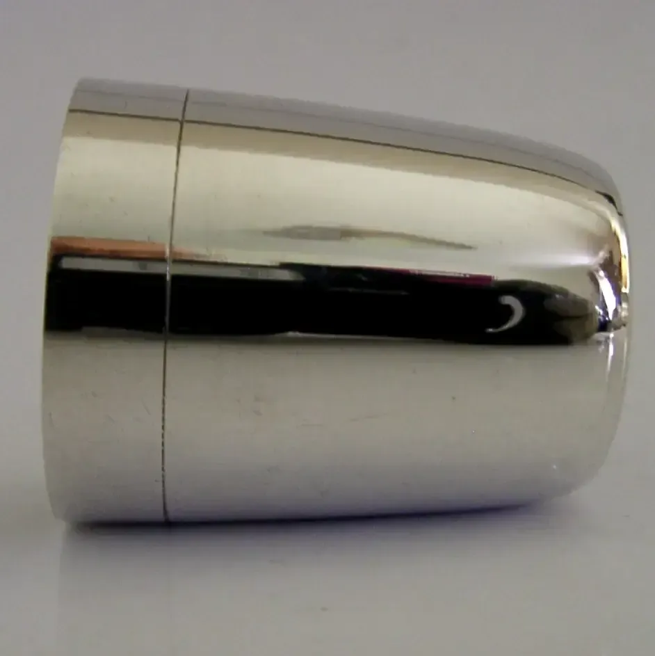 Stijlvolle Duitse sterling zilveren whiskyborrelkop ca. 1950, barware, 28g photo 74.0