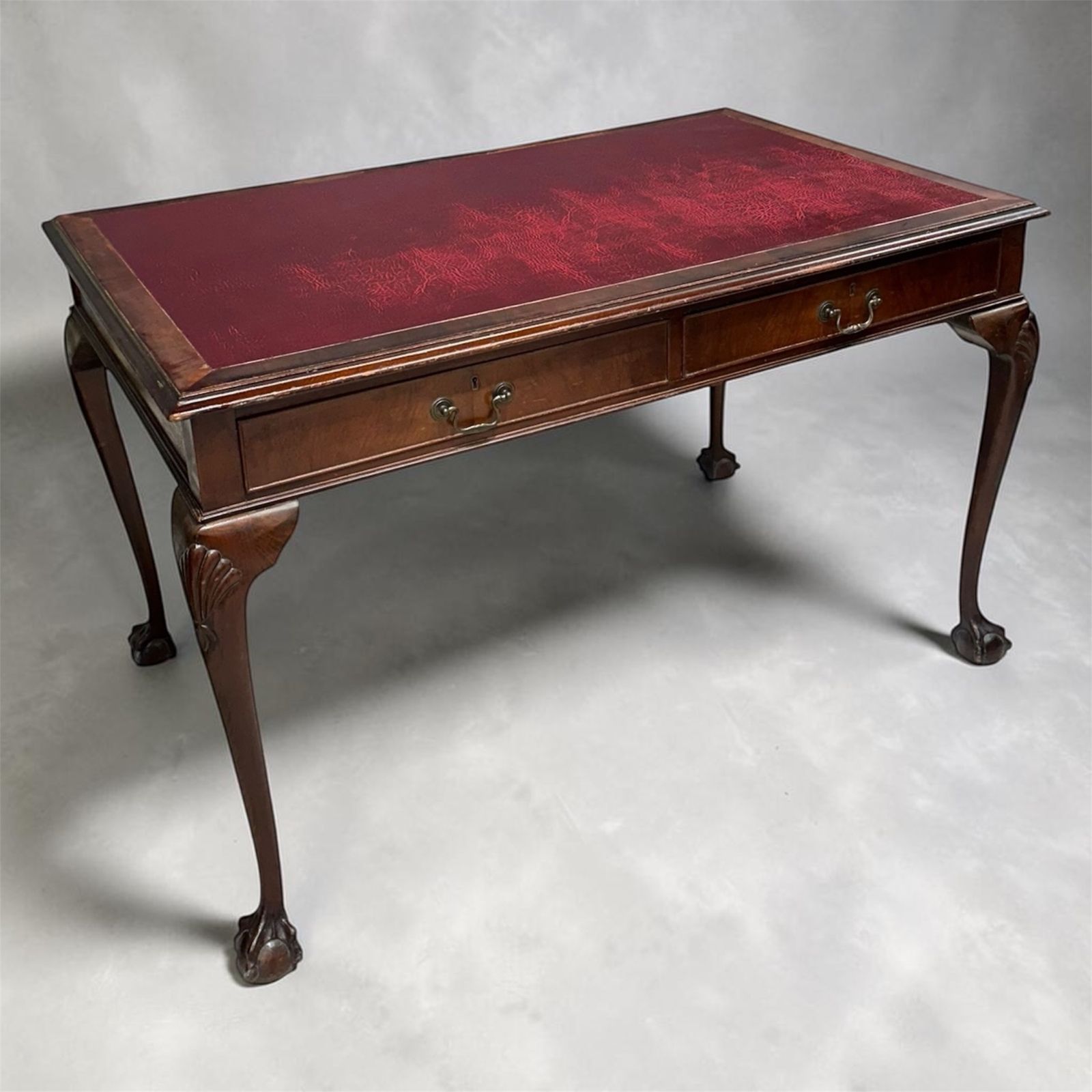 Antique Style Mahogany Desk., Mid 20th Century