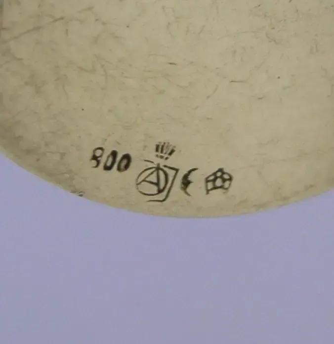 Duits massief zilveren doosje ca. 1920, 19e-eeuws tafereel, 40g photo 100.0
