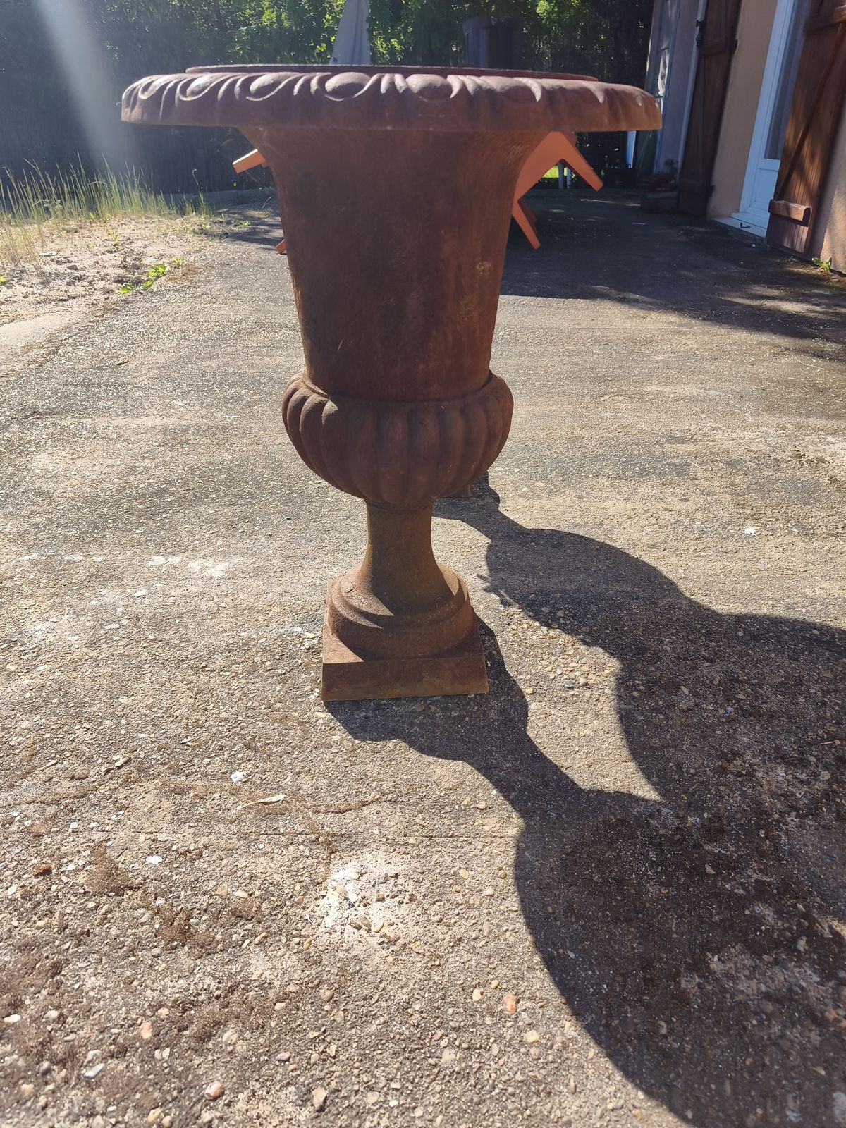 Pair Of 19th Century Cast Iron Medici Vases photo 1330.0