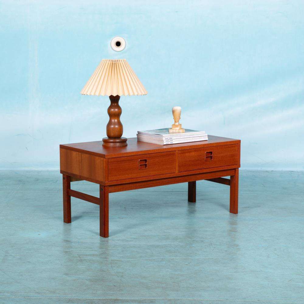 Meubels Japandi Lowboard Teak, Minimalistisch Mid Century Dressoir photo