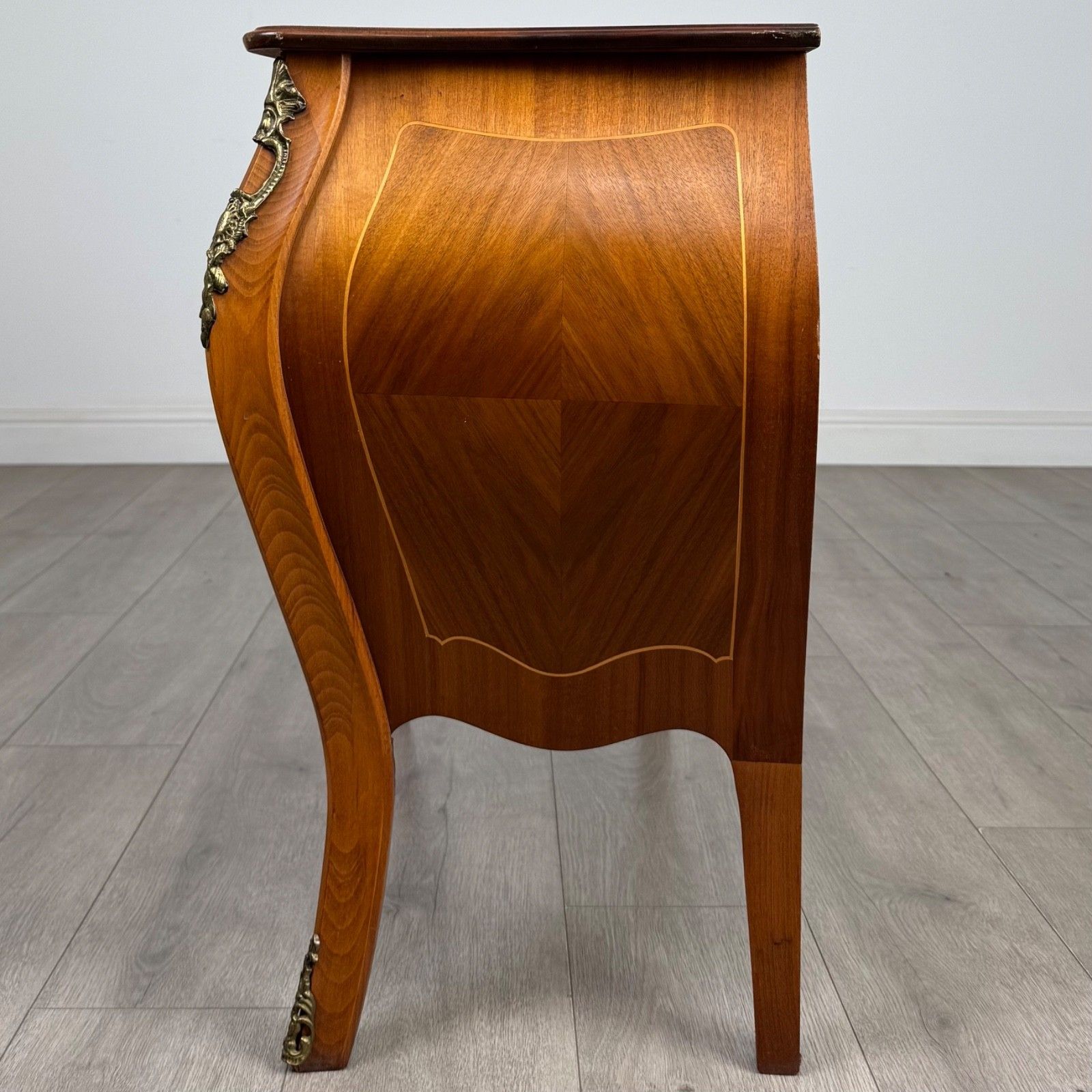 Antique 20th Century Bombe Chest Of Drawers In Walnut ( Af 5596 ) photo for sale