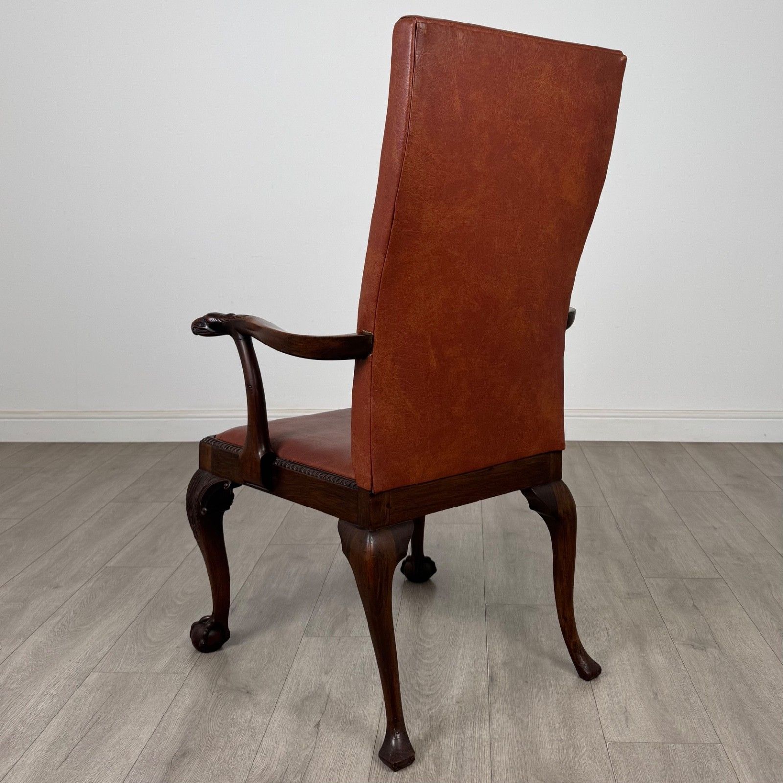 Antique 19th Century Open Armchair In Mahogany ( Af 5600 ) photo for sale