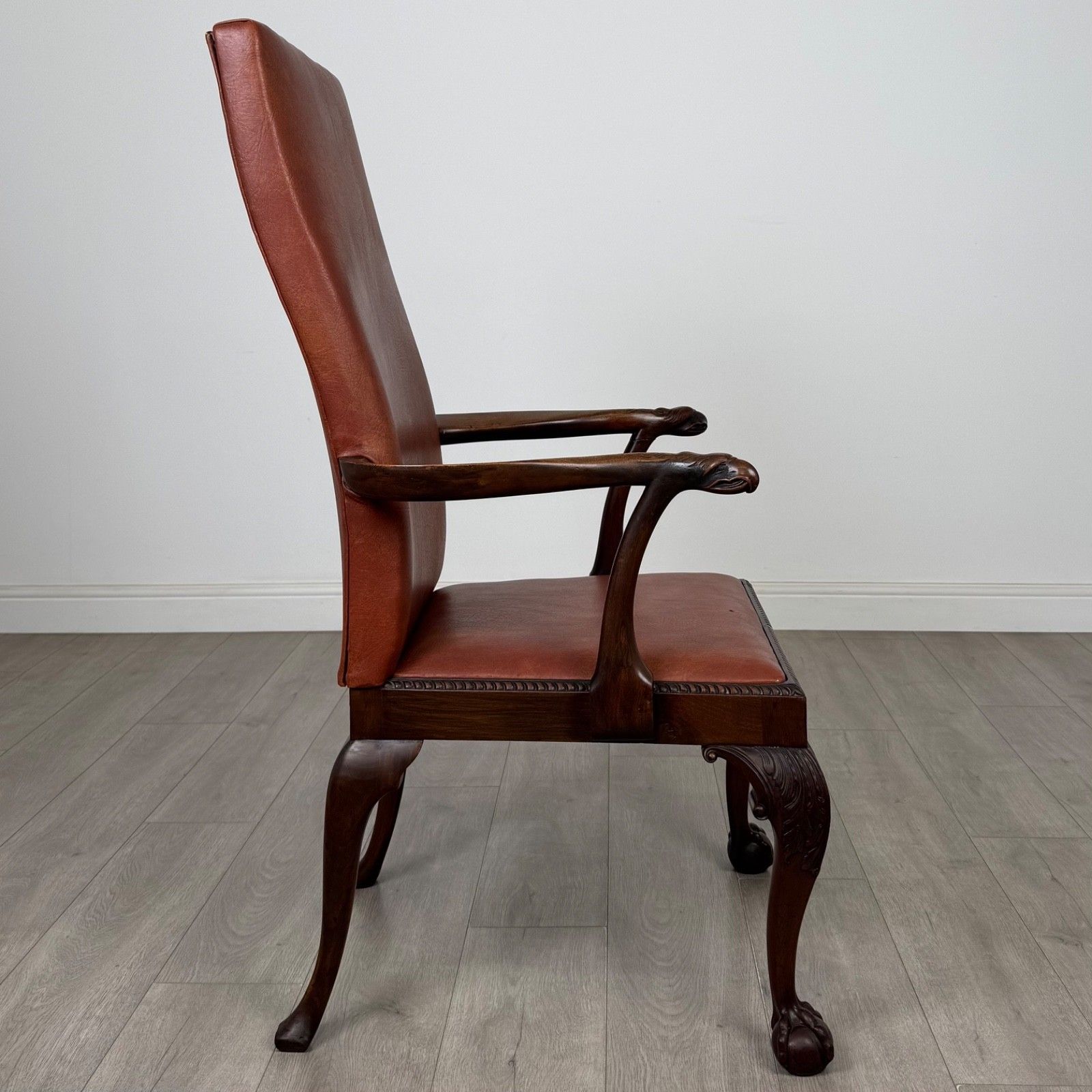 Antique 19th Century Open Armchair In Mahogany ( Af 5600 ) photo vinterior