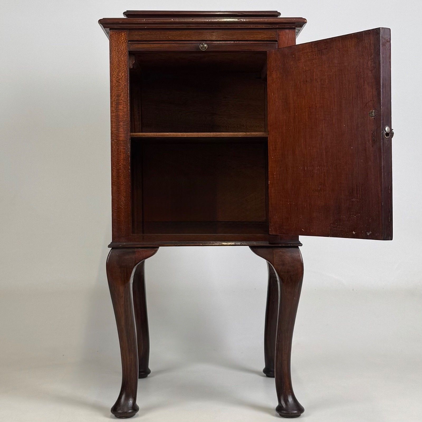 Antique 20th Century Small Edwardian Cabinet In Mahogany ( Af 5642 ) photo furniture