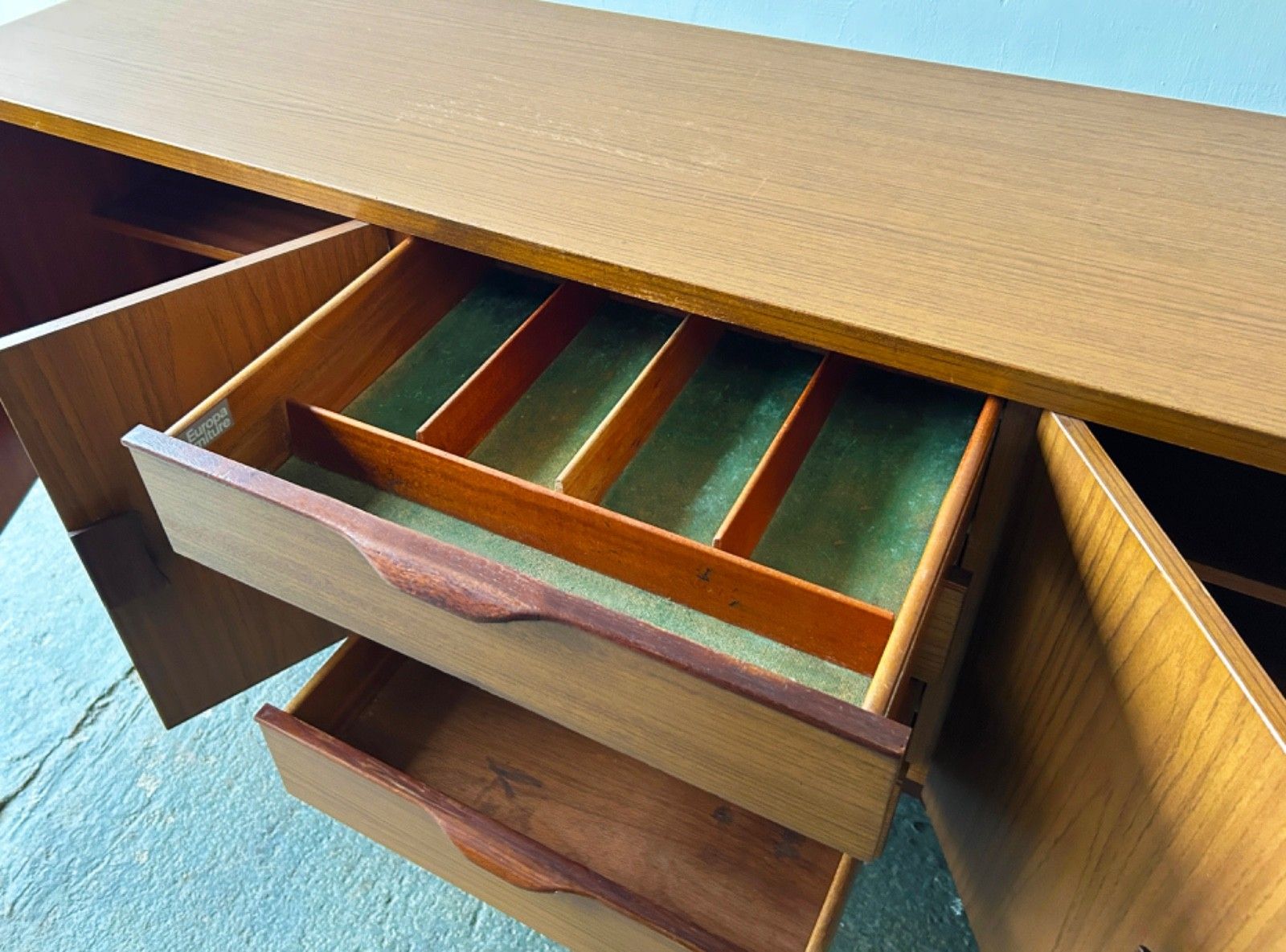 1960s Mid Century Formica Sideboard By Europa Furniture photo 770.0