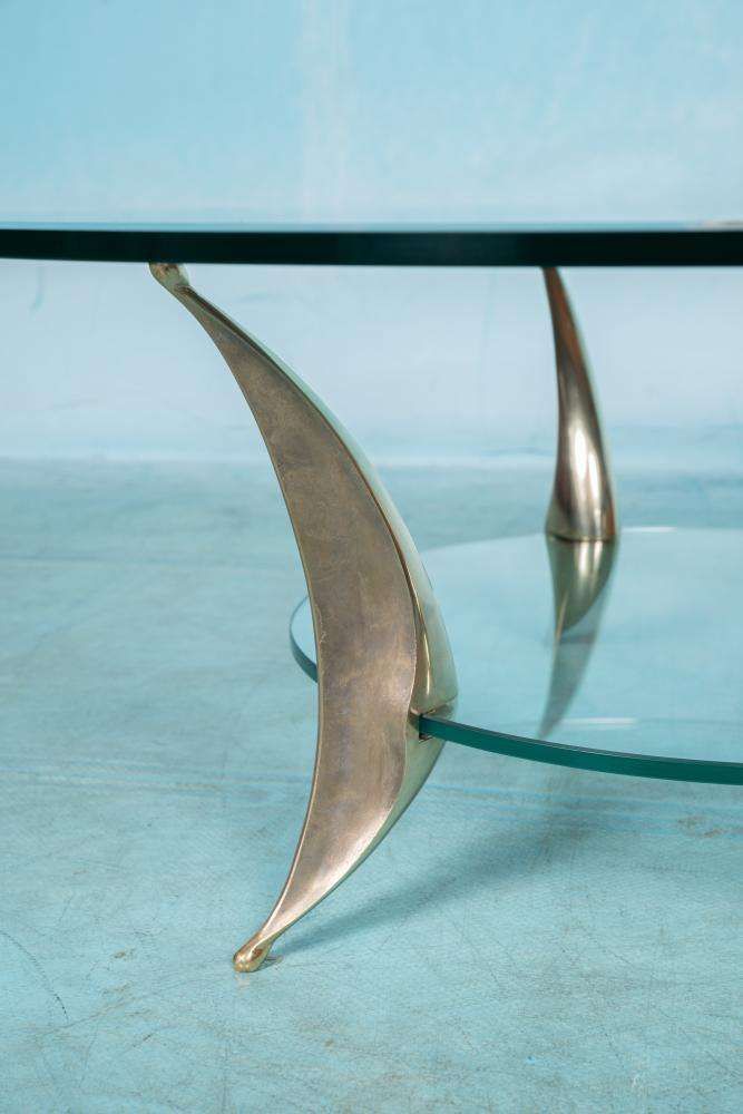 Space Age Italiaans Design Salontafel – Messing Salontafel photo furniture