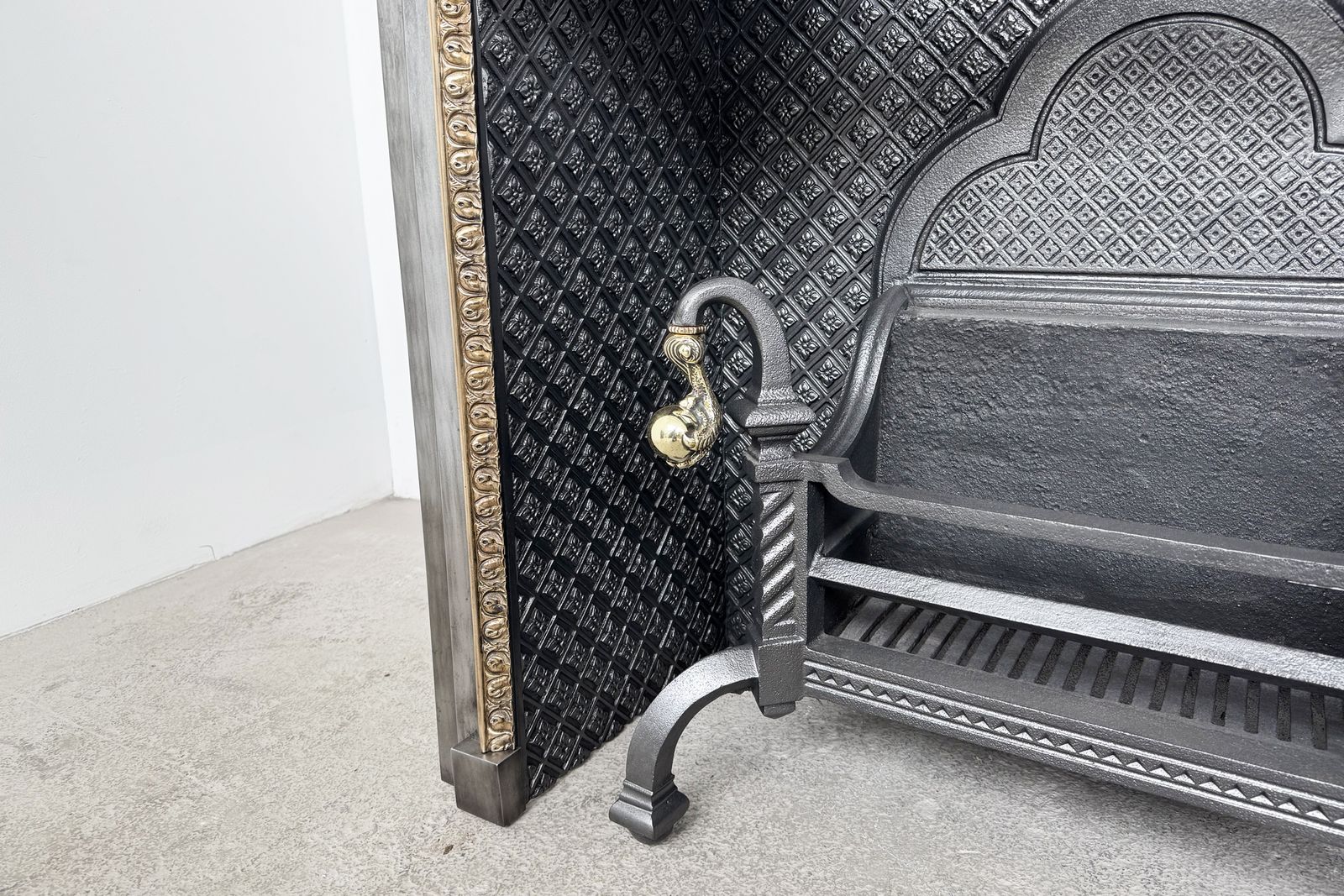 photo for sale Early 19th Century Regency Cast Iron And Bronze Fire Box
