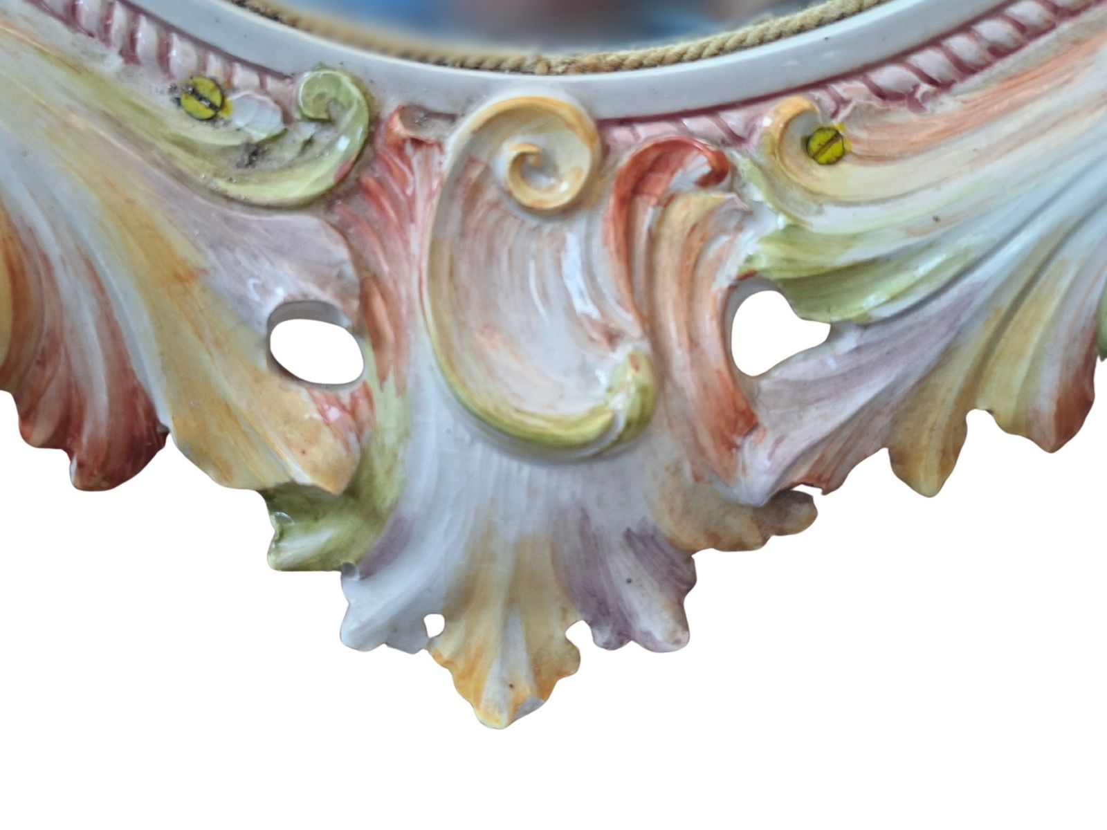 1945.05 Magnifica Specchiera D’arte In Ceramica Policroma – Maria Pegoraro Per Riccardo Capuzzo Bassano – 1950 photo