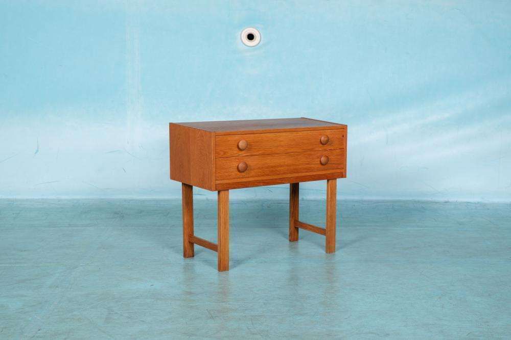 1960s Scandinavian Chest Of Drawers In Blond Oak photo vintage
