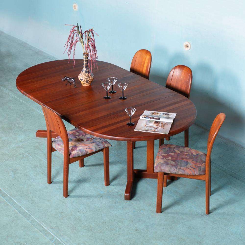 Japandi Deens Design Eetkamerstoelen Jaren '70 – Teakhouten