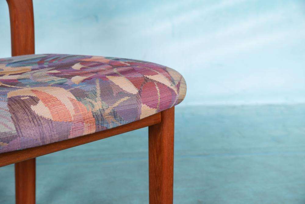 Japandi Deens Design Eetkamerstoelen Jaren '70 – Teakhouten photo vintage
