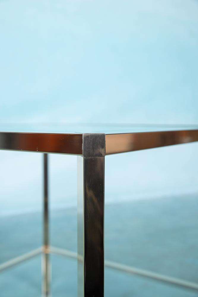 photo for sale Minimalist Coffee Table Brass Glass Regency Coffee Table 70s