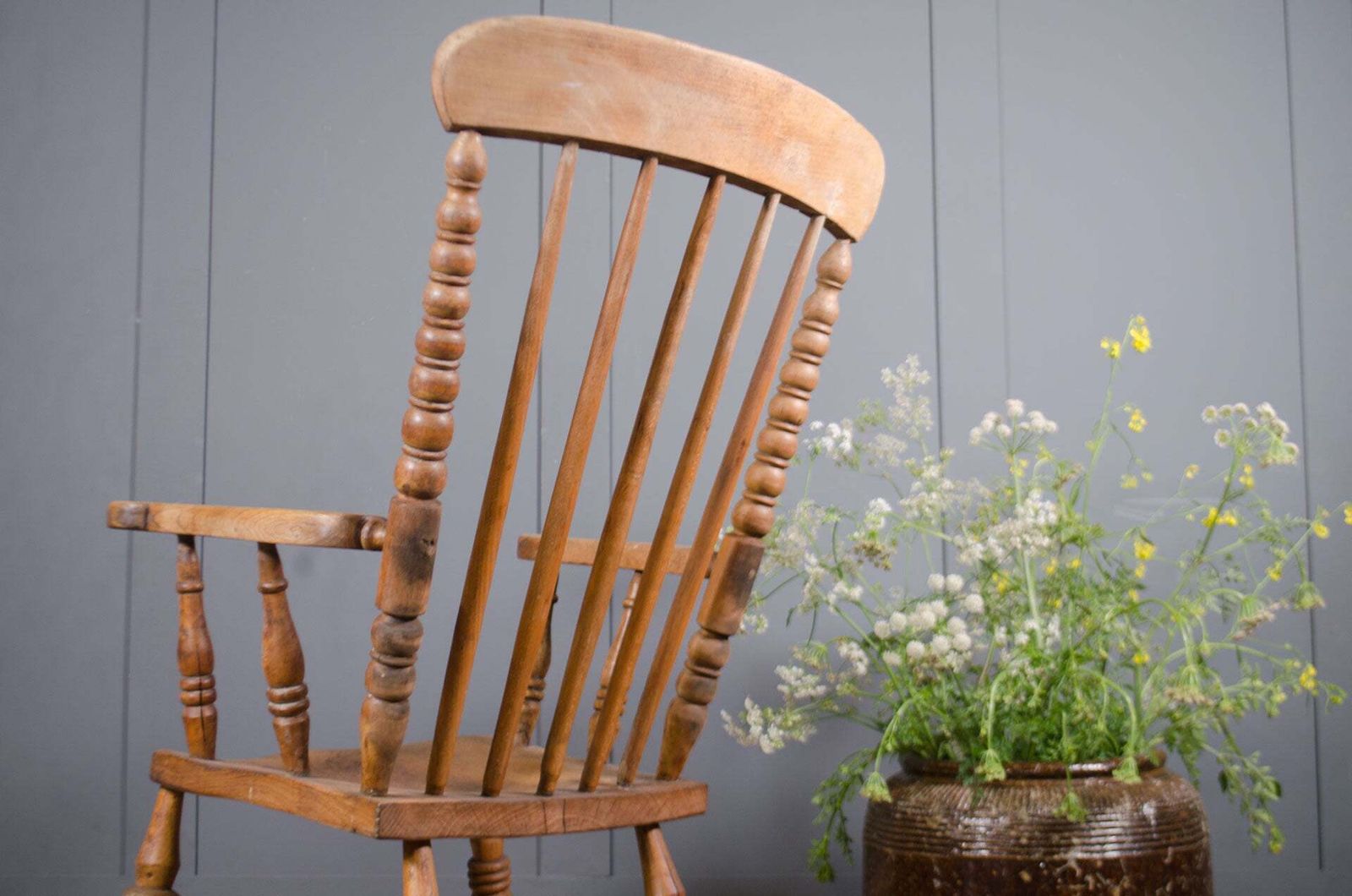 Antique Bobbin Turned Carver Chair photo furniture