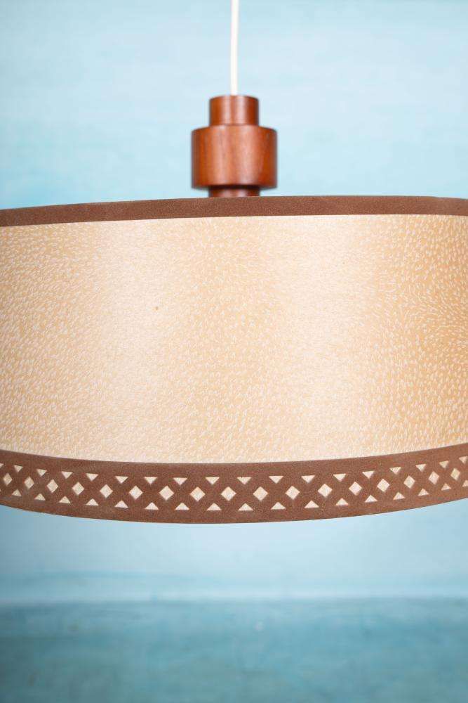 Japandi Hanging Lamp 70s Vintage Minimalist Boho Pendant photo vinterior