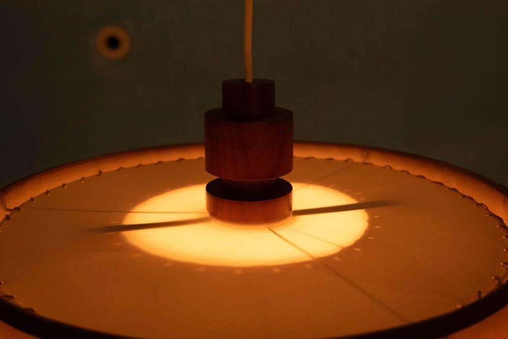 photo buy Japandi Hanging Lamp 70s Vintage Minimalist Boho Pendant