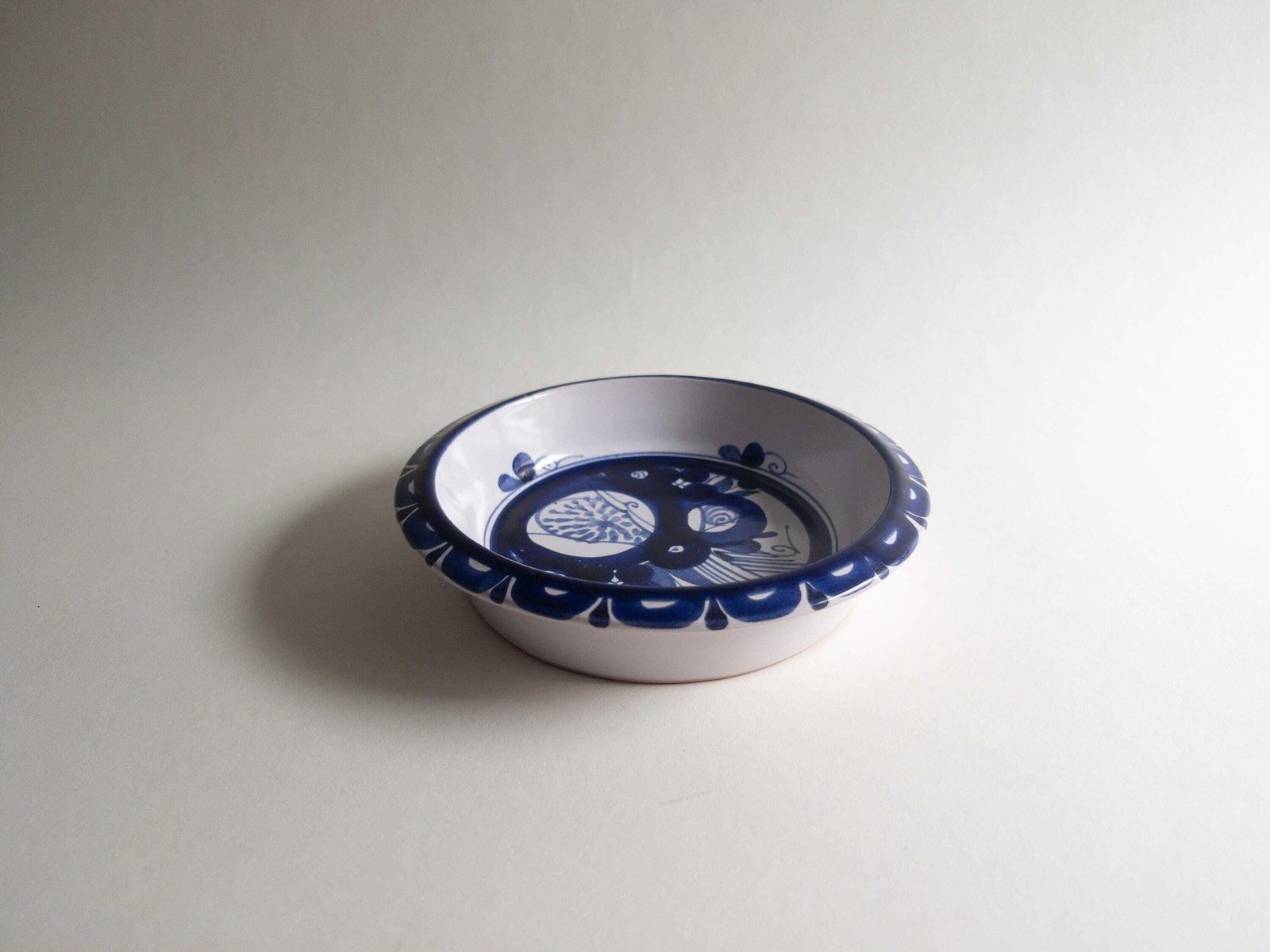 Home Decor Swiss Pottery By Luzerner Keramik   Blue And White Bowls   Floral Decor   Set Of 4 photo