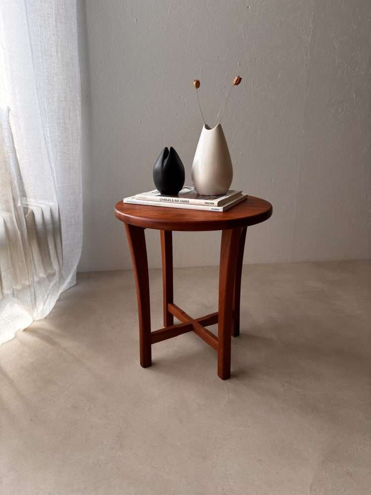 Danish Solid Teak Side Table, 1960s